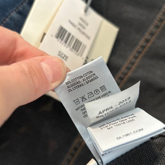 NWT DL1961 Girls Manning Dark Wash Knit Denim Jean Jacket – Girls Size 4/5 - Picture 6 of 7